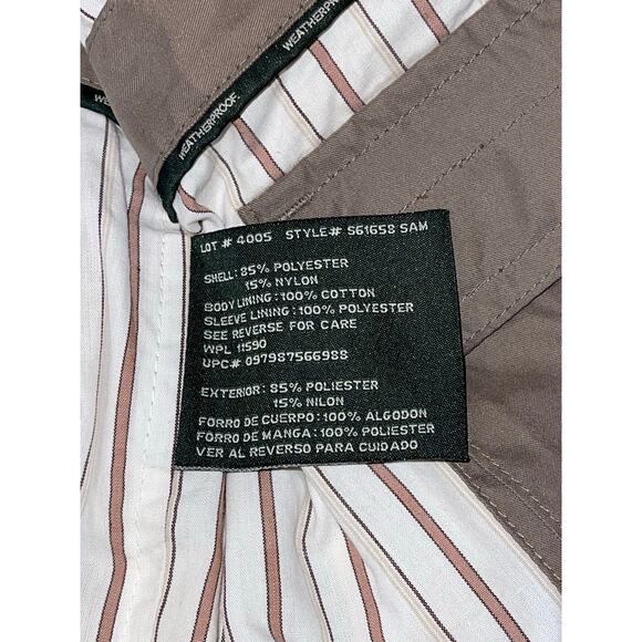 Mens Weatherproof Tan‎ Khaki Vintage Long Sleeve Jacket Pockets Size XL - Picture 8 of 11